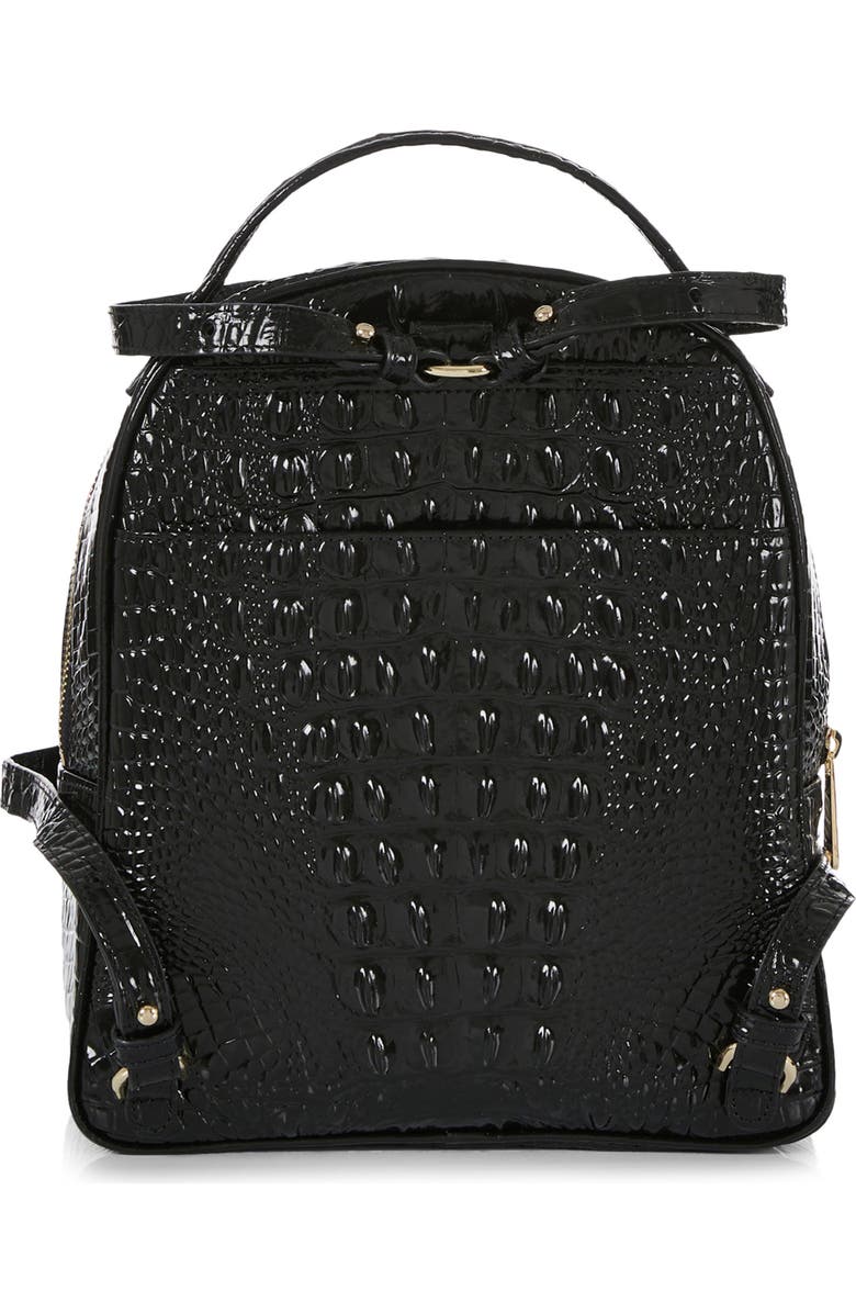 Brahmin Chelcy Croc Embossed Leather Backpack, Alternate, color,