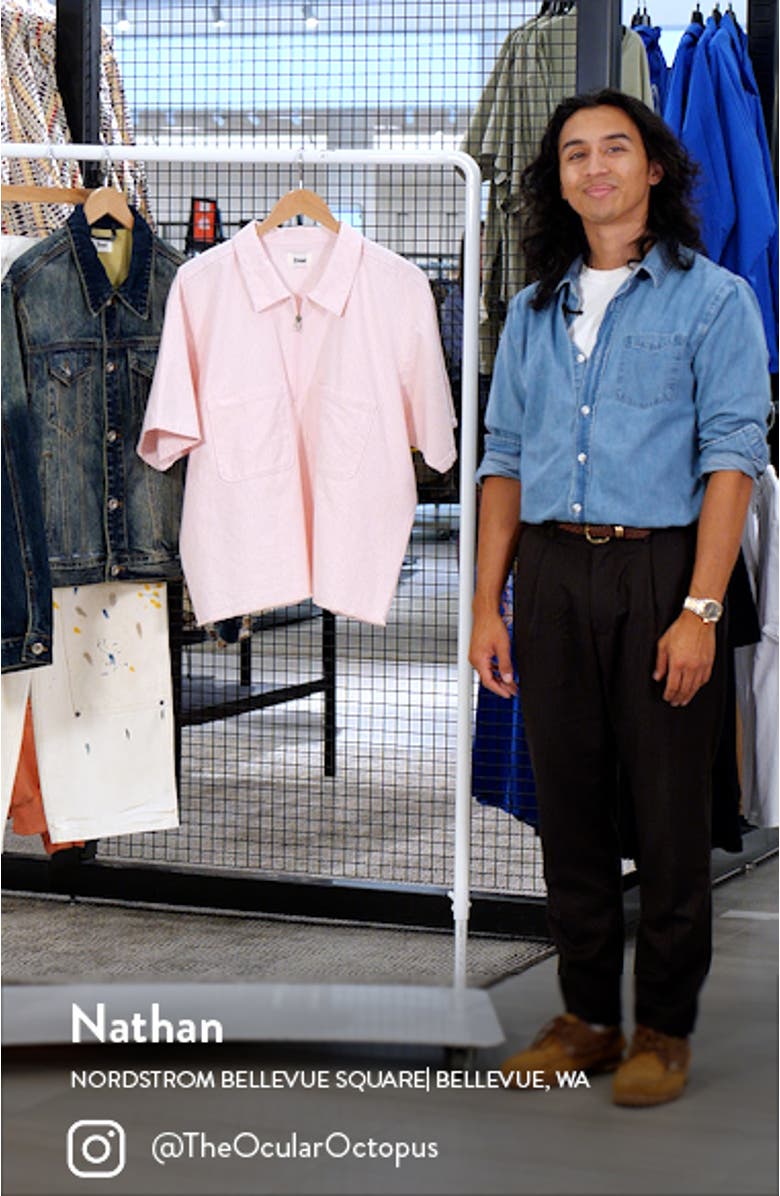 Mechanic Half Zip Short Sleeve Shirt, sales video thumbnail