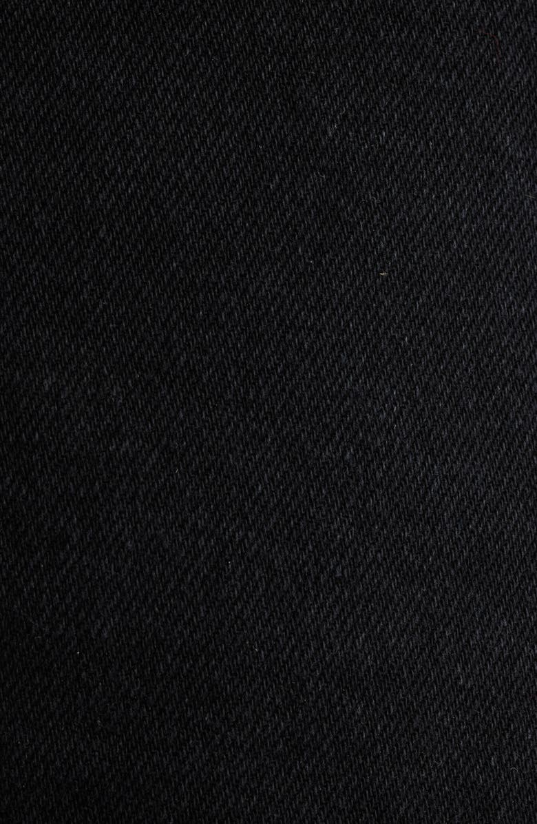 MANGO Denim Shorts, Alternate, color, Black Denim