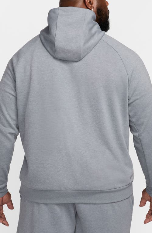 Nike Men's Primary Fleece Dri-fit Uv Pullover Performance Hoodie In Cool Grey/heather