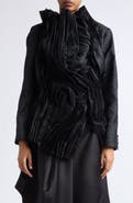 Comme des Garçons Pleated Jacquard Jacket