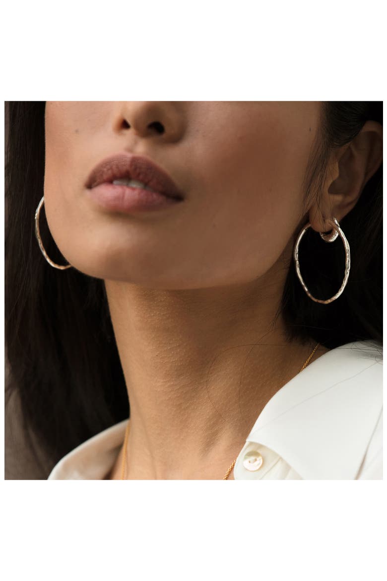 MV Siren™ Muse Large Hoops, Alternate, color, SILVER