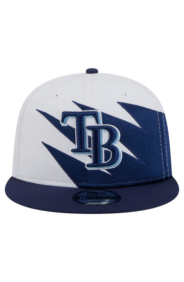New Era Men's New Era Navy/White Tampa Bay Rays Jagged 9FIFTY Snapback Hat, Alternate, color, Navy