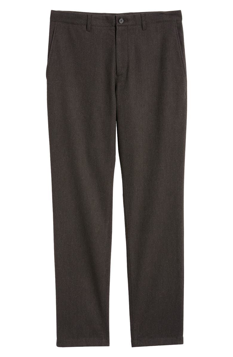 Theory Zaine Slim Fit Flat Front Trousers, Alternate, color, Brownwood Multi - 2Hw