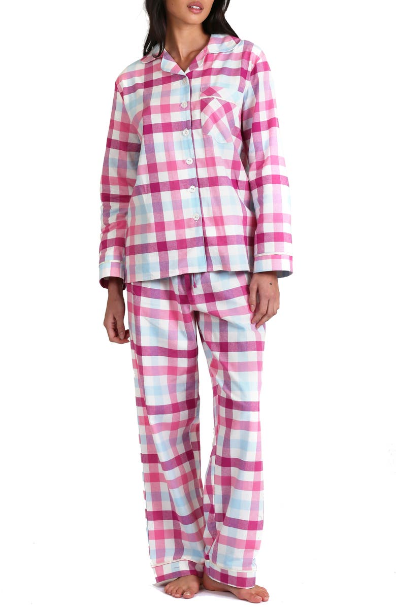Papinelle Plaid Organic Cotton Pajamas, Main, color,