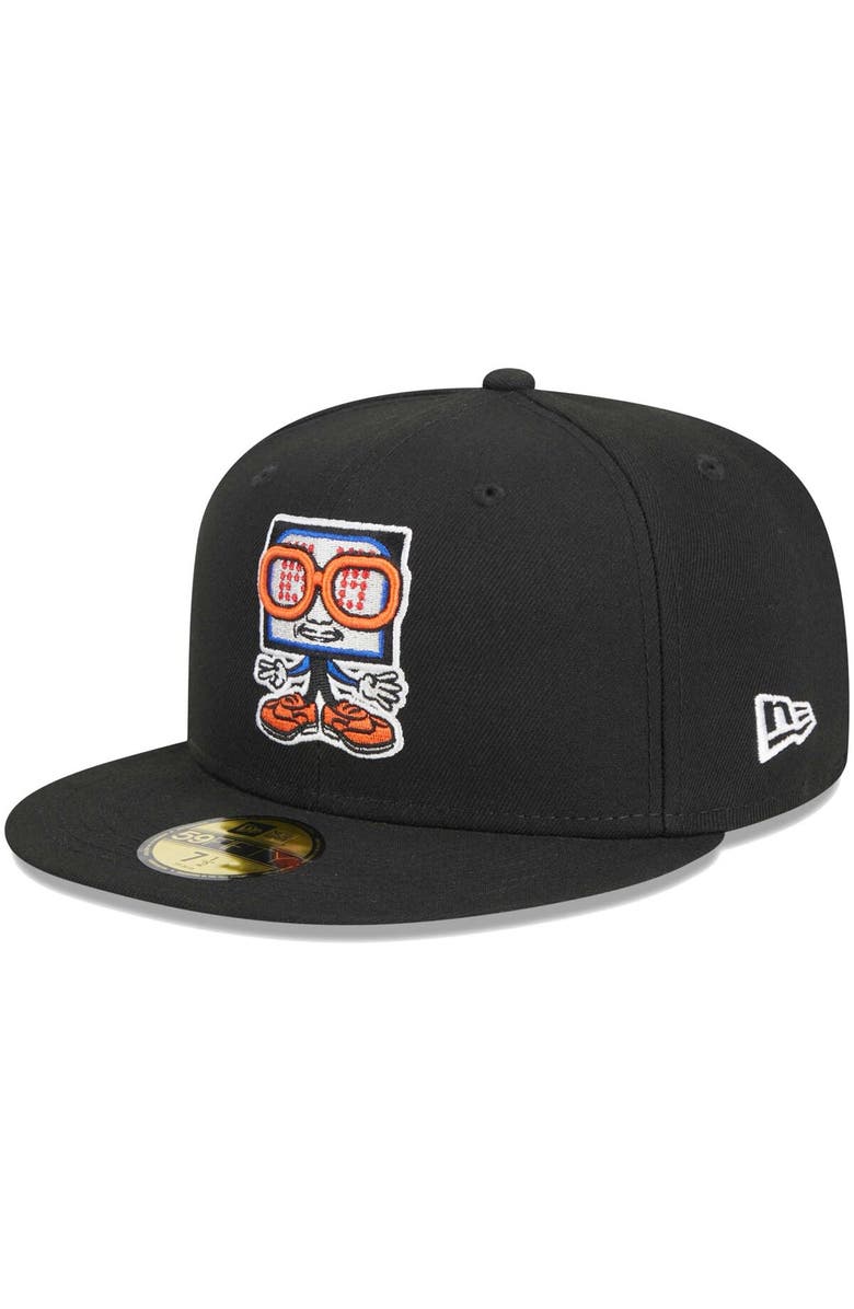 New Era Men's New Era Black Syracuse Mets Theme Nights Clocks 59FIFTY Fitted Hat, Main, color, Black