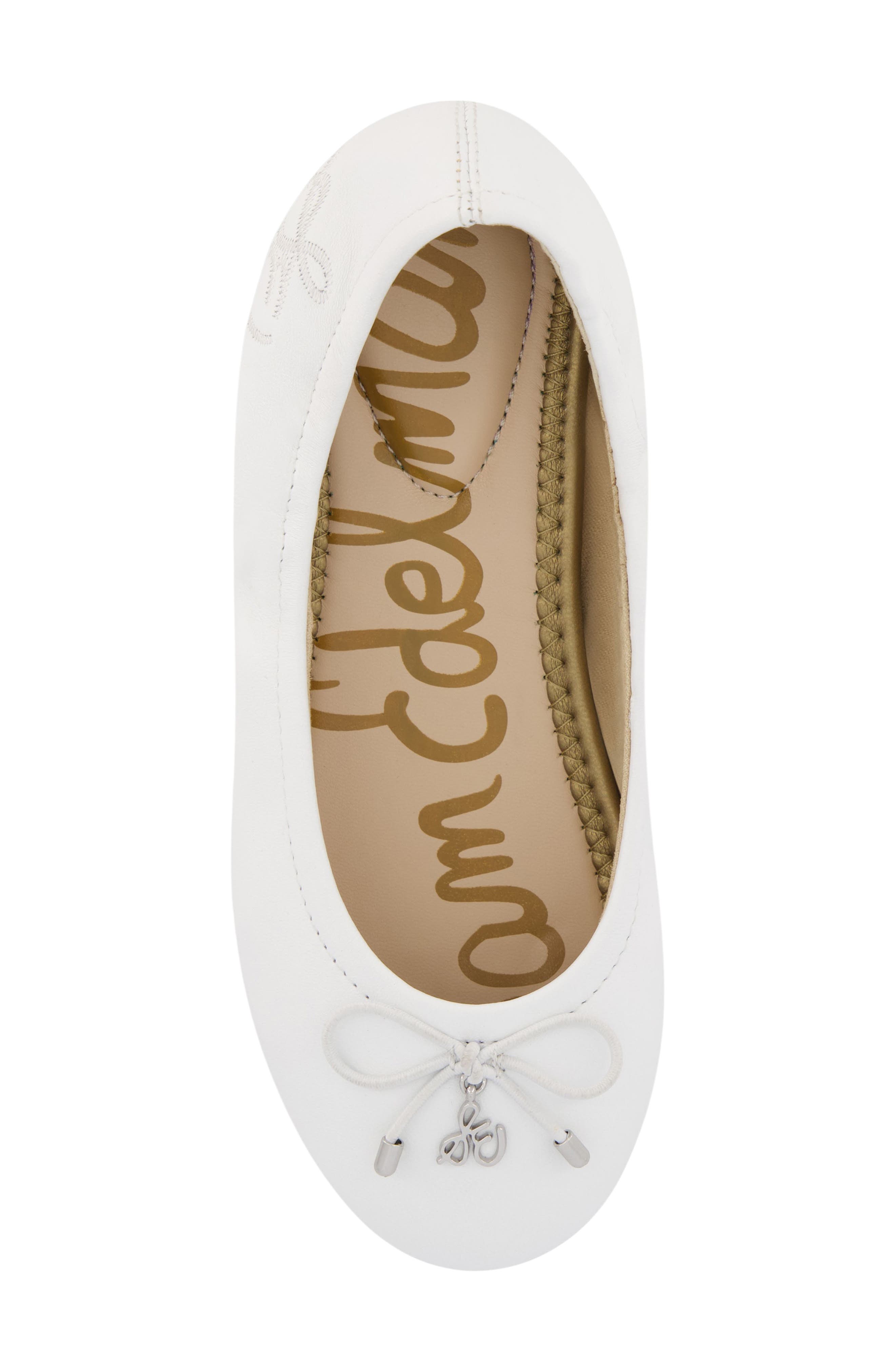 Sam Edelman Kids' Felicia Ballet Flat, Alternate, color, White