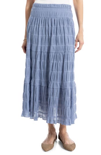 MAX STUDIO MAX STUDIO TEXTURED MIDI SKIRT 