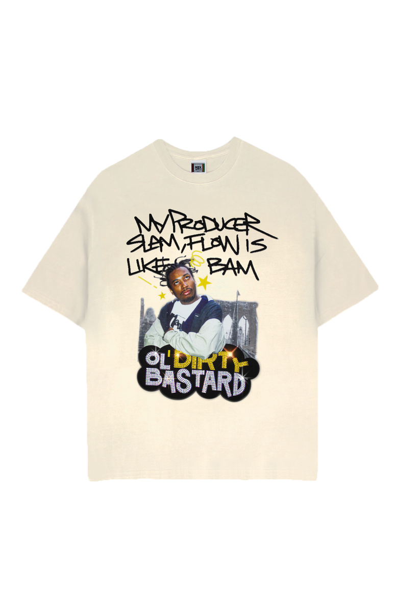 Cross Colours ODB Flow is Like Bam Bling T-Shirt, Main, color, Off White