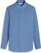 Bugatchi James OoohCotton® Floral Tile Print Button-Up Shirt