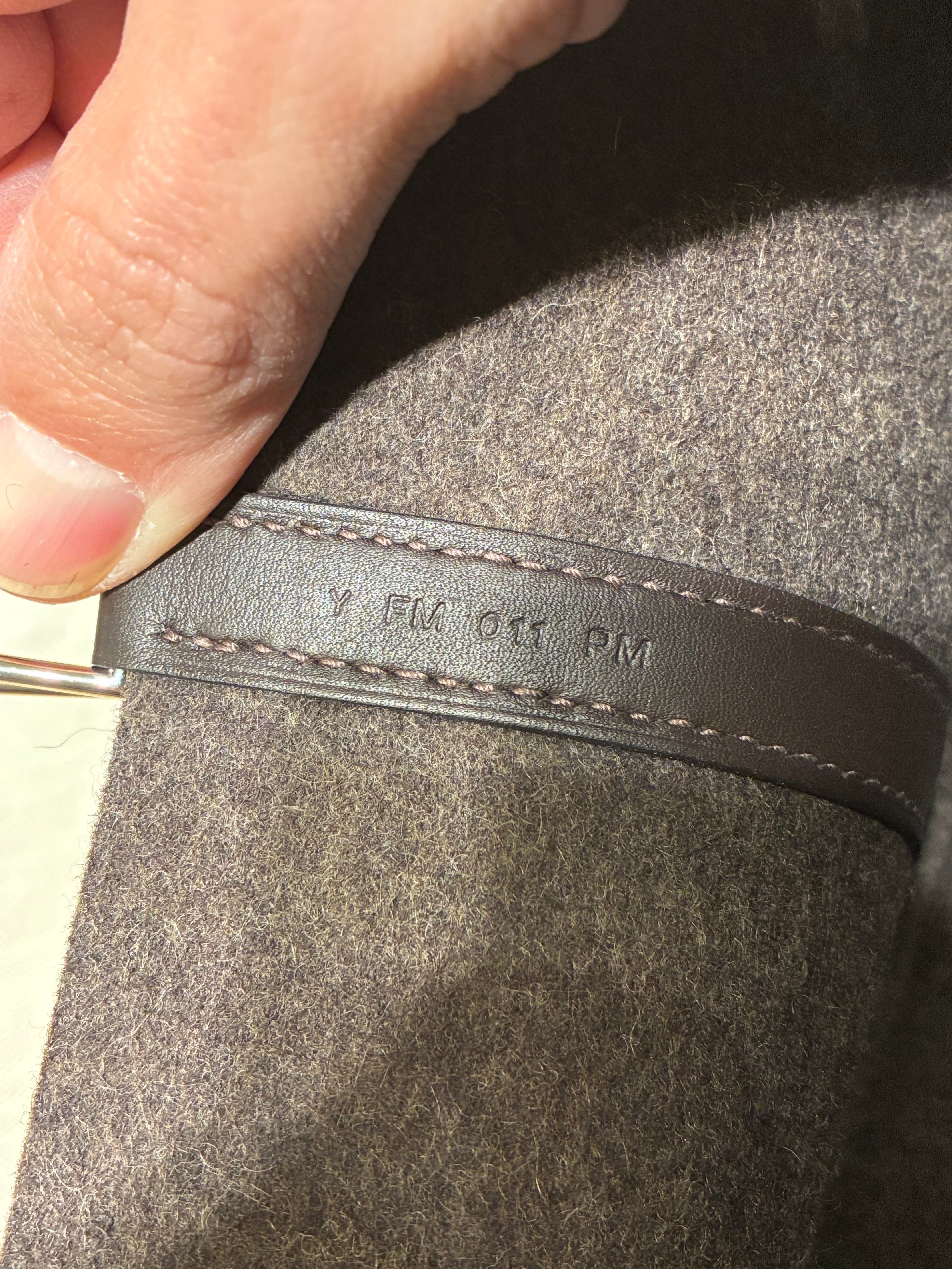 Pre-Owned Hermes Picotin Lock Bag Felt with Leather MM, Alternate, color, Ebene