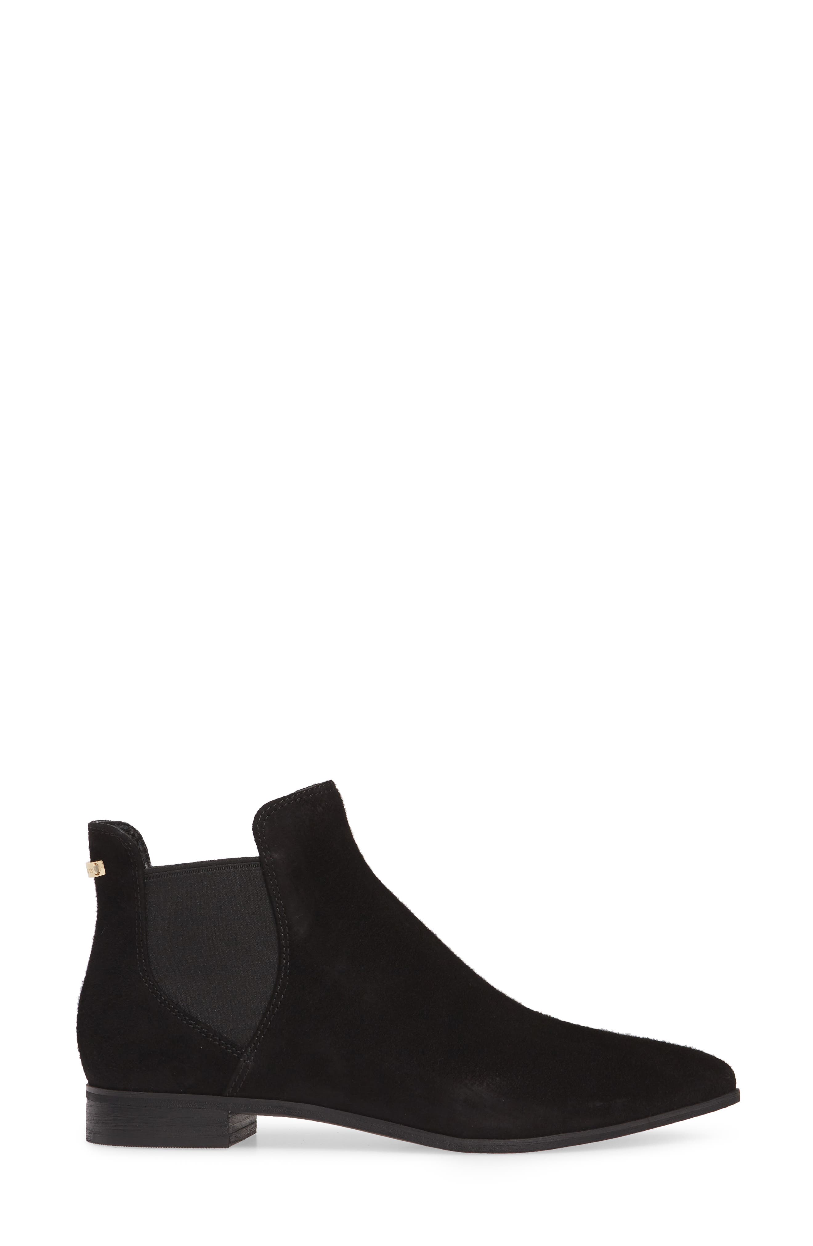 Hara Chelsea Bootie, Alternate, color, BLACK SUEDE