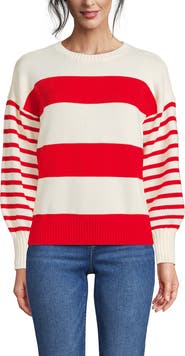 Lands' End Drifter Jersey Crewneck Sweater