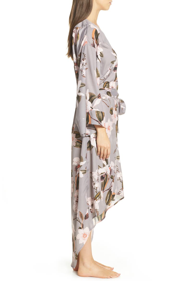 Isabella High/Low Robe, Alternate, color, VIOLET FLORAL