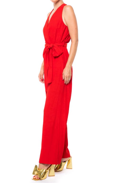 MEGHAN LA MEGHAN LA DISCO STRAIGHT LEG JUMPSUIT