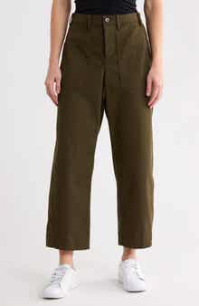SPANXsupersmooth™ Stretch Cotton Twill Barrel Leg Pants