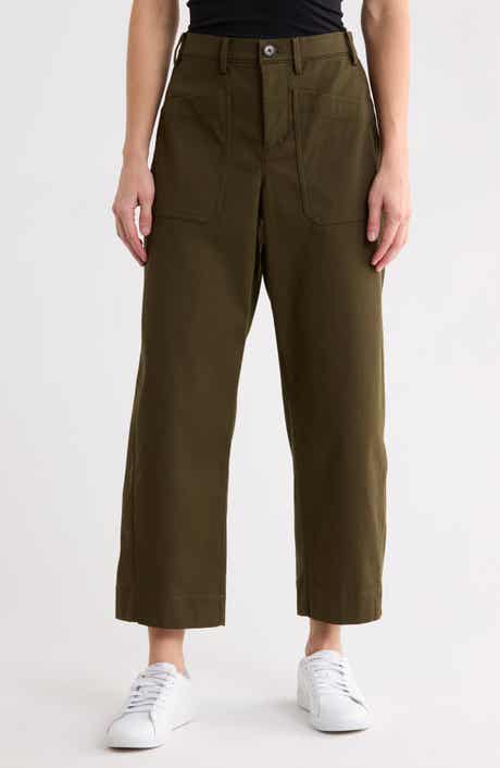 SPANXsupersmooth™ Stretch Cotton Twill Barrel Leg Pants