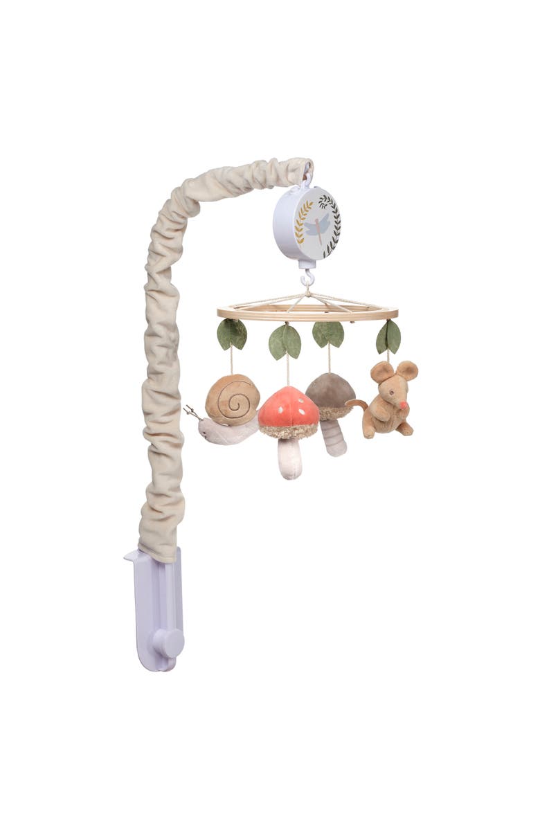 Lambs & Ivy Mushroom Meadow Musical Baby Crib Mobile Soother Toy, Alternate, color, Multicolor