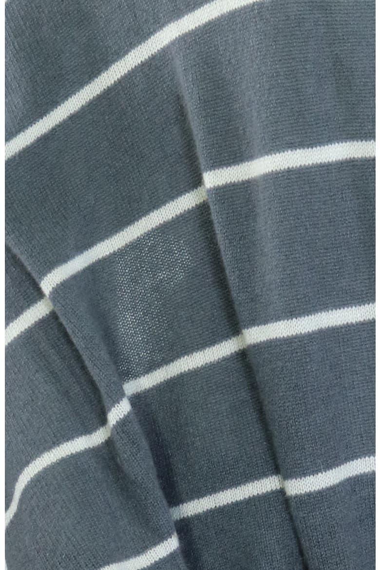 Cashmere striped wrap, Alternate, color, STONE GREY/SILVER CLOUD