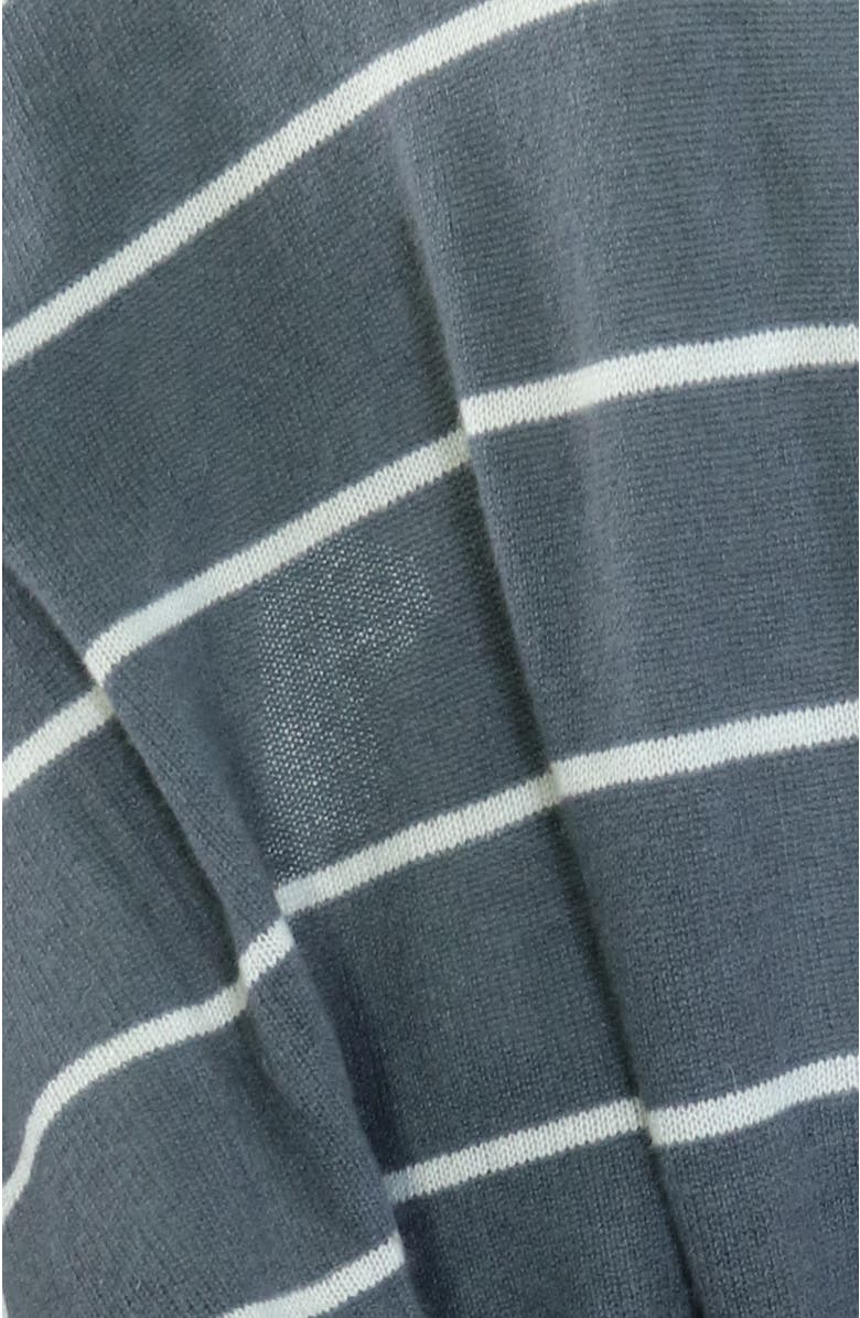 Portolano Cashmere striped wrap, Alternate, color, Stone Grey/Silver