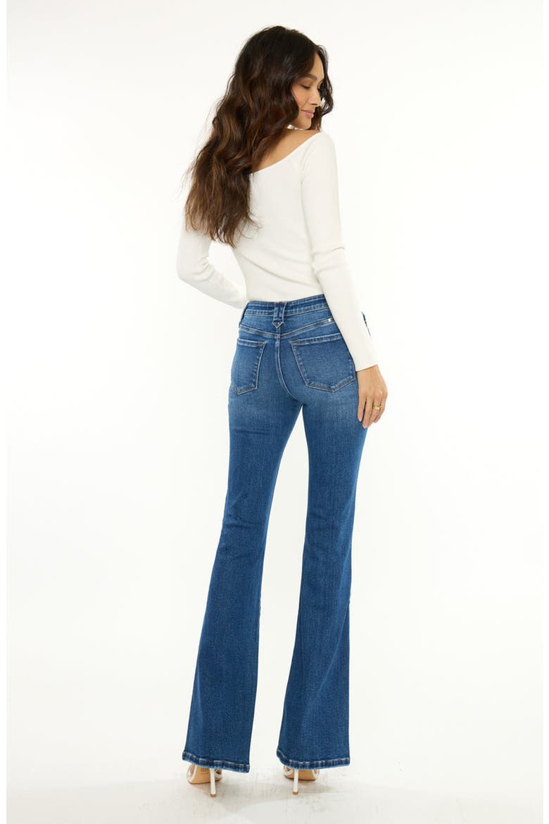Rickie Low Rise Western Flare Jeans, Alternate, color, Dark Wash
