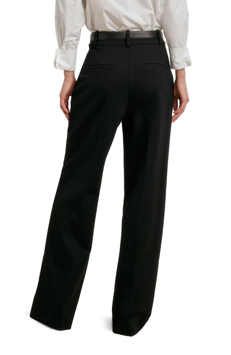 Favorite Daughter The Anywhere Pleated Wide Leg Pants, Alternate, color, Black