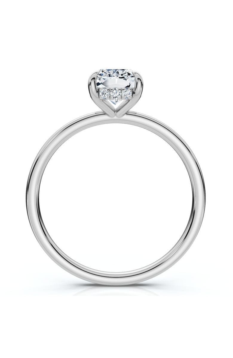 Bliss Diamond Certified 2Ct Cushion Hidden Halo Diamond Engagement Ring 14k Gold Lab Grown, Alternate, color, 14K White Gold