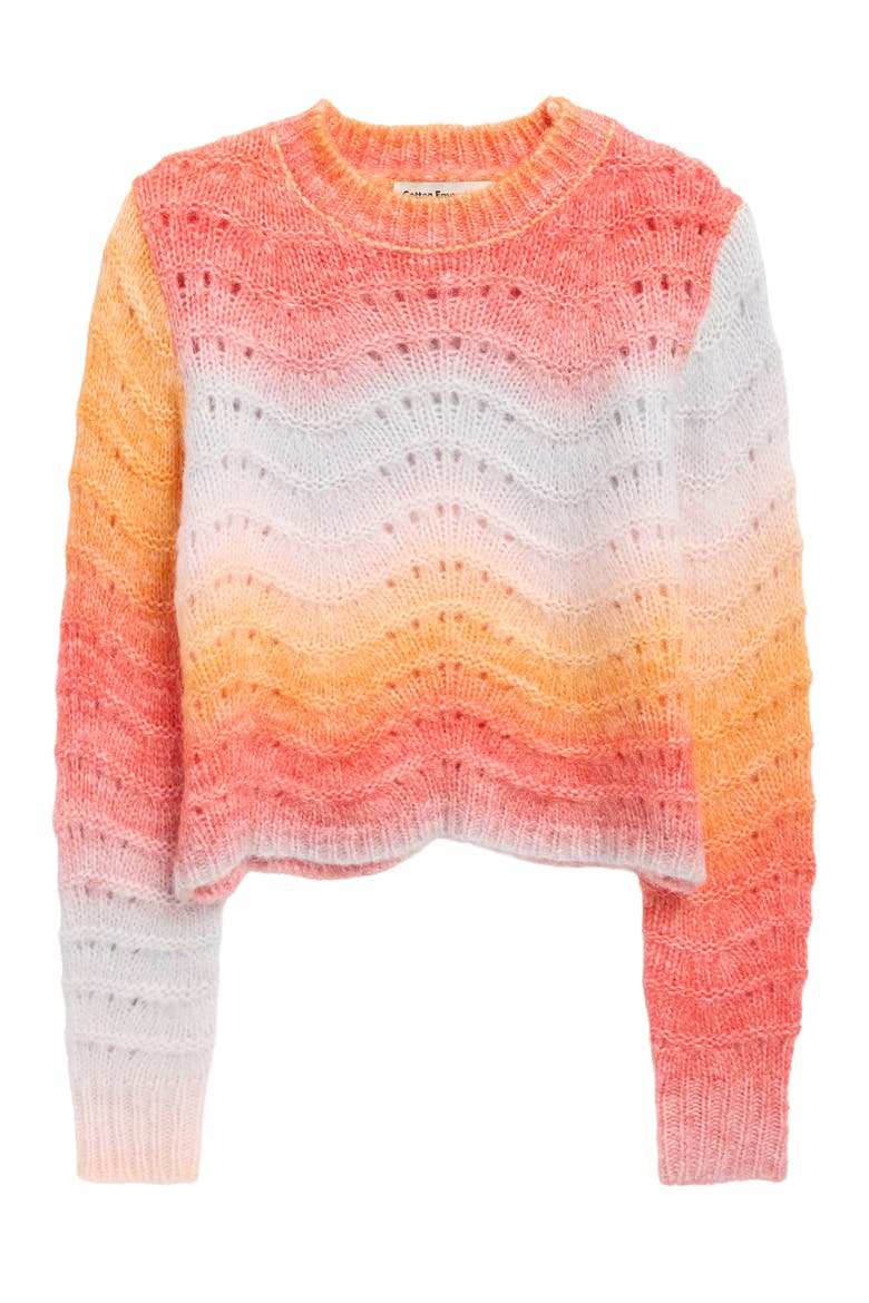 Kids' Stripe Sweater, Main, color, RAINBOW