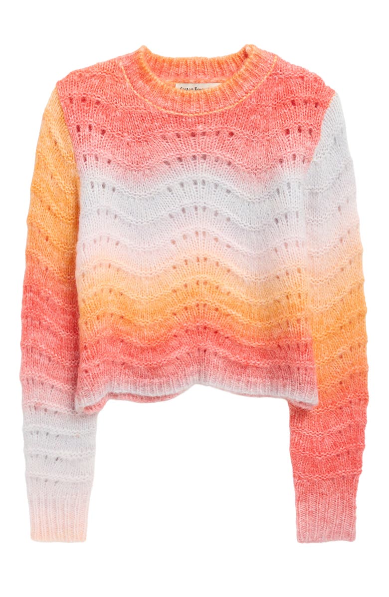 Cotton Emporium Kids' Stripe Sweater, Main, color, Rainbow