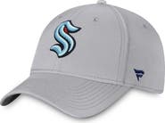FANATICS Men's Fanatics Branded Gray Seattle Kraken Core Primary Logo Flex Hat