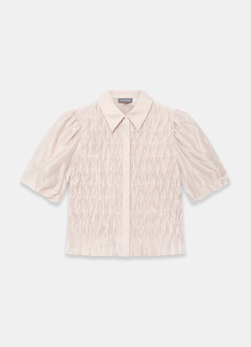 Mint Velvet Puff Sleeve Smock Shirt In Neutral