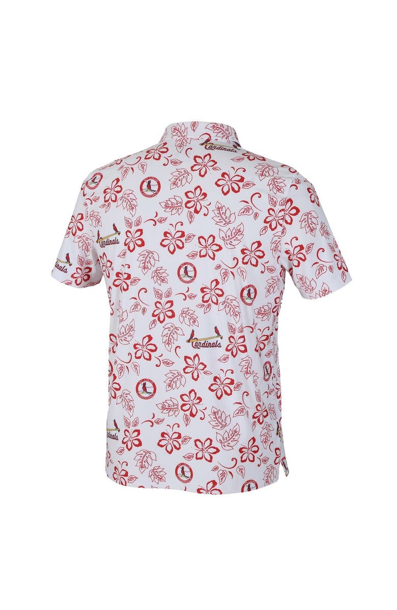 Reyn Spooner Men's Reyn Spooner White St. Louis Cardinals Cooperstown Collection Performance Polo, Alternate, color, White