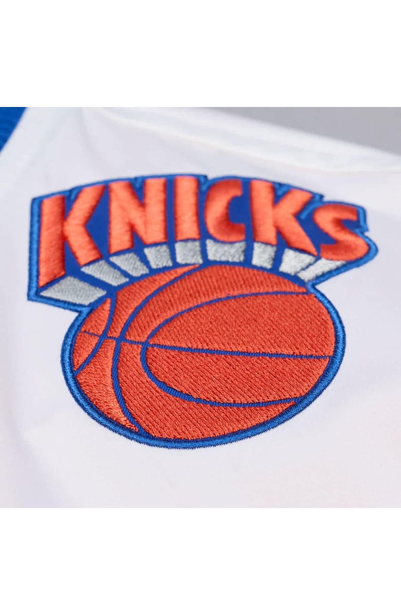 Mitchell & Ness Men's Mitchell & Ness  Royal New York Knicks Hardwood Classics Head Coach Lightweight Satin Full-Snap Jacket, Alternate, color, Royal