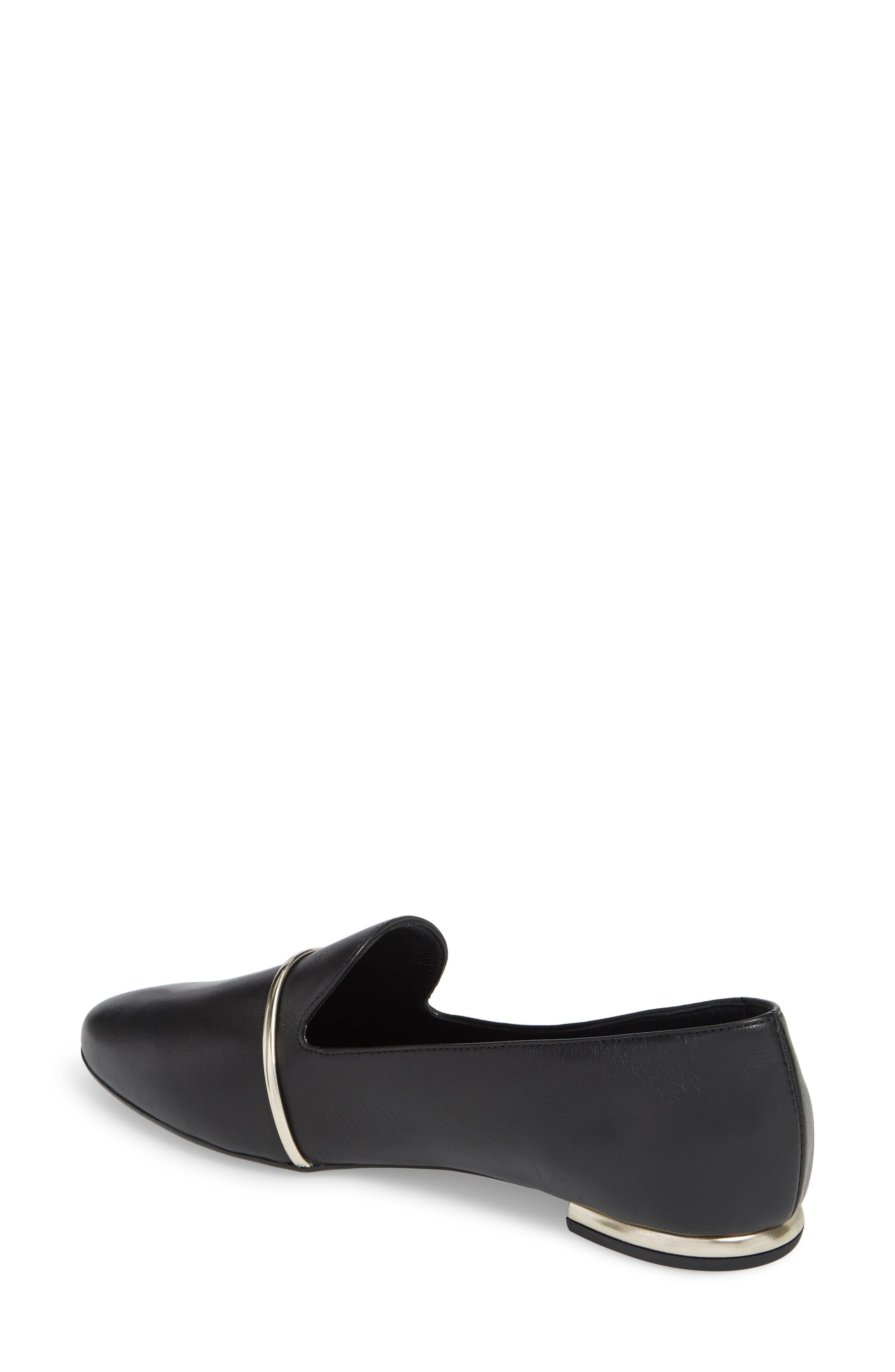 Smoking Slipper, Alternate, color, BLACK LEATHER