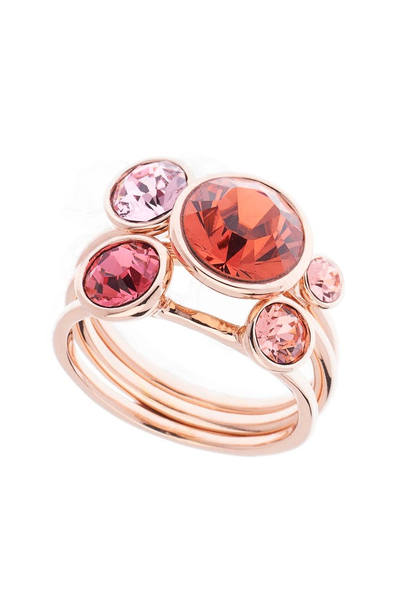 Ted Baker London 'Jackie' Crystal Stacking Rings, Alternate, color,