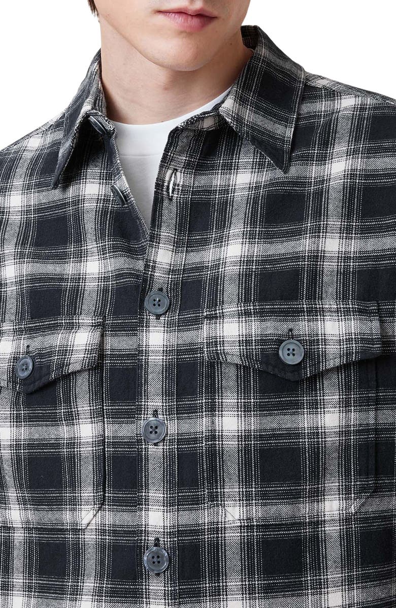 AllSaints Hamura Plaid Long Sleeve Shirt, Alternate, color, 