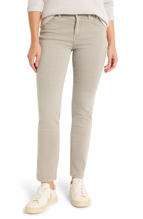 Nic + Zoe Nic+zoe Daytrip Straight Leg Jeans In Dark Cobblestone In Dark Cobblestone