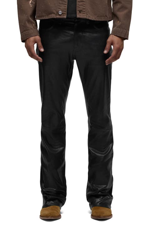 Walker Kick Flare Leather Jeans