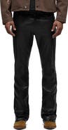 Hudson Jeans Walker Kick Flare Leather Jeans