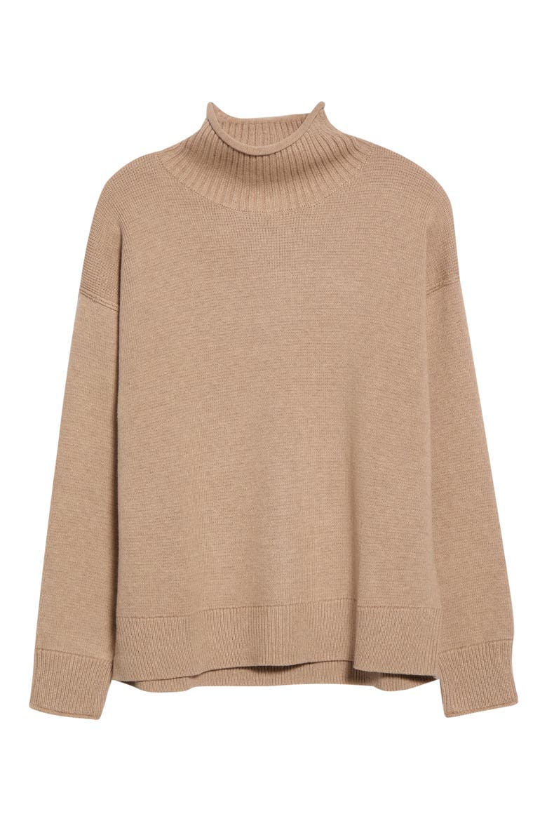 Maggie Rollneck Sweater, Main, color, ALMOND