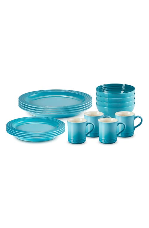 Le Creuset 16-piece Dinnerware Set In Caribbean