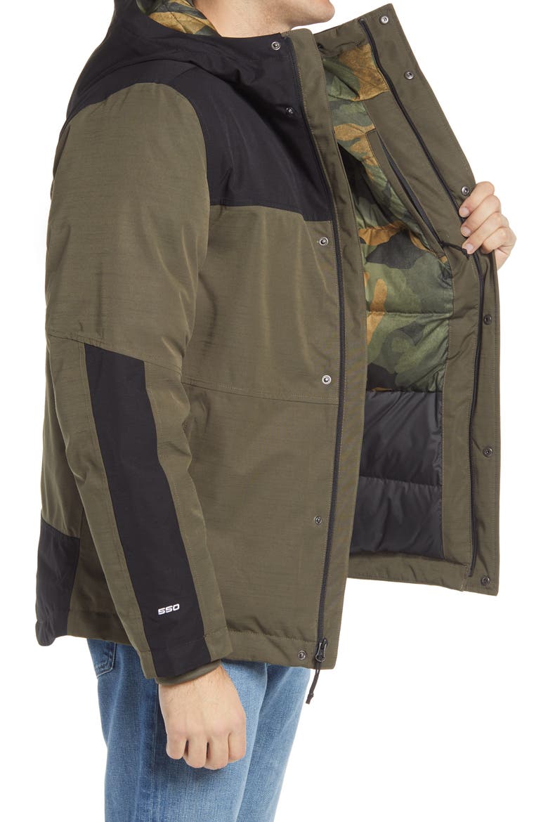 Balham 500 Fill Power Down Jacket, Alternate, color, TNF BLACK/ NEW TAUPE GREEN