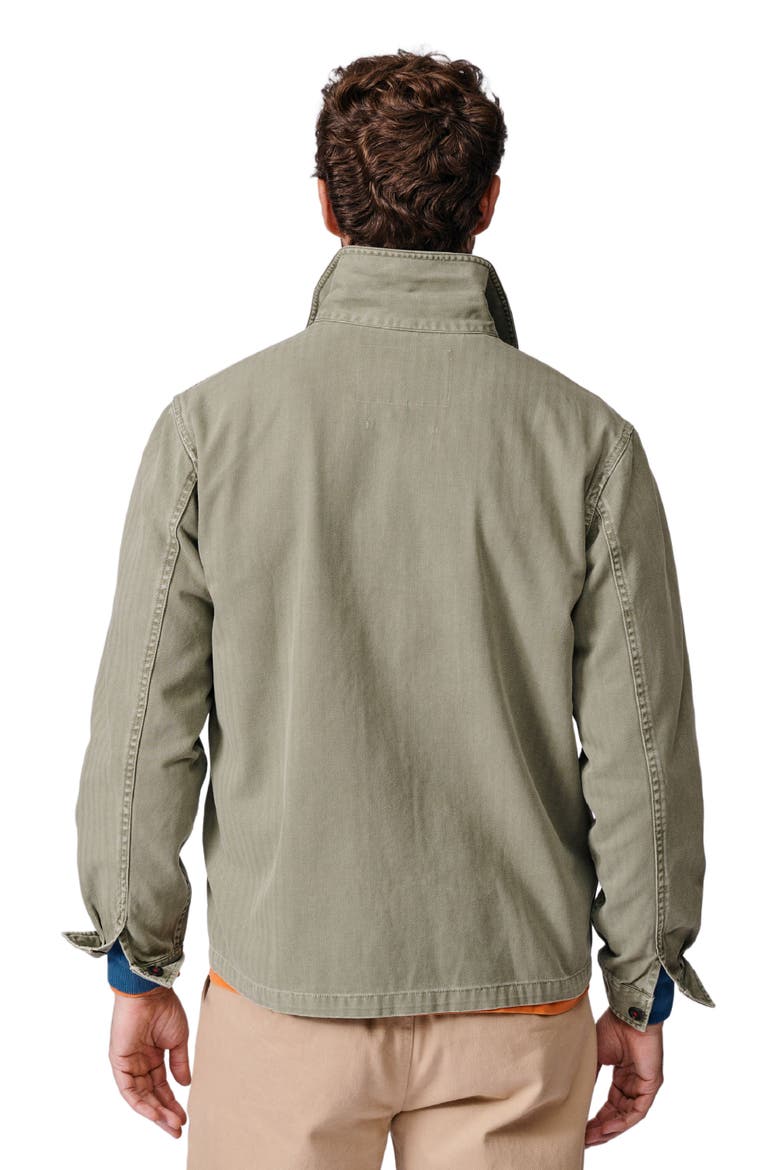 Dowse Long Sleeve Relaxed Worker Jacket, Alternate, color, Khaki