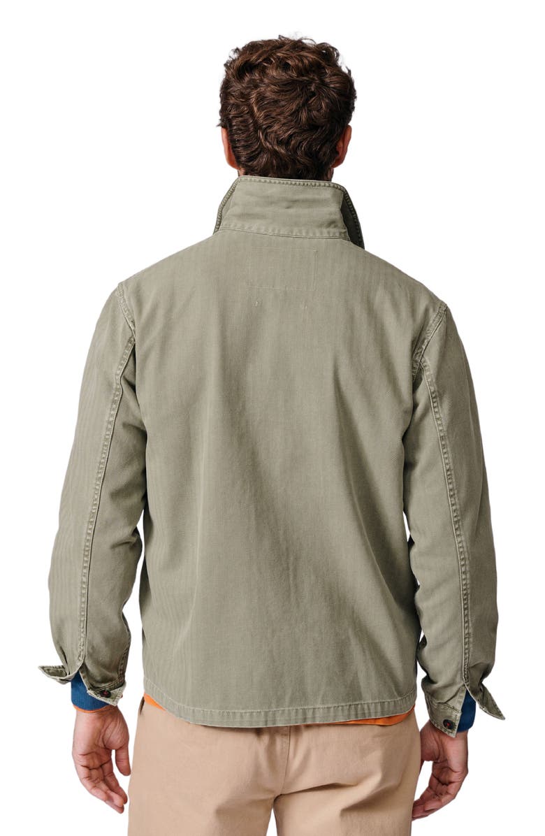 Aubin Dowse Long Sleeve Relaxed Worker Jacket, Alternate, color, Khaki
