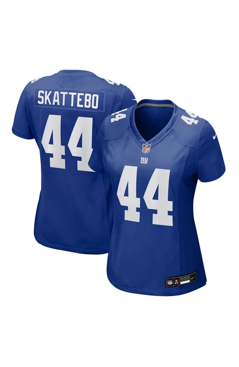 Nike Women's Nike Cam Skattebo Royal New York Giants Team Game Player Jersey, Main, color, Royal
