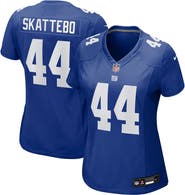 Nike Women's Nike Cam Skattebo Royal New York Giants Team Game Player Jersey