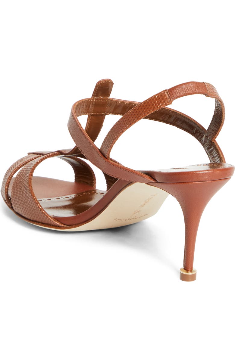 Manolo Blahnik Retauxlo T-Bar Slingback Sandal, Alternate, color, Medium Brown