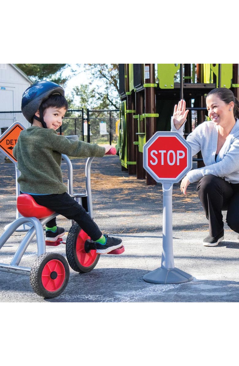 Kaplan Early Learning Company Jumbo Traffic Signs - Set of 6, Alternate, color, Multicolored