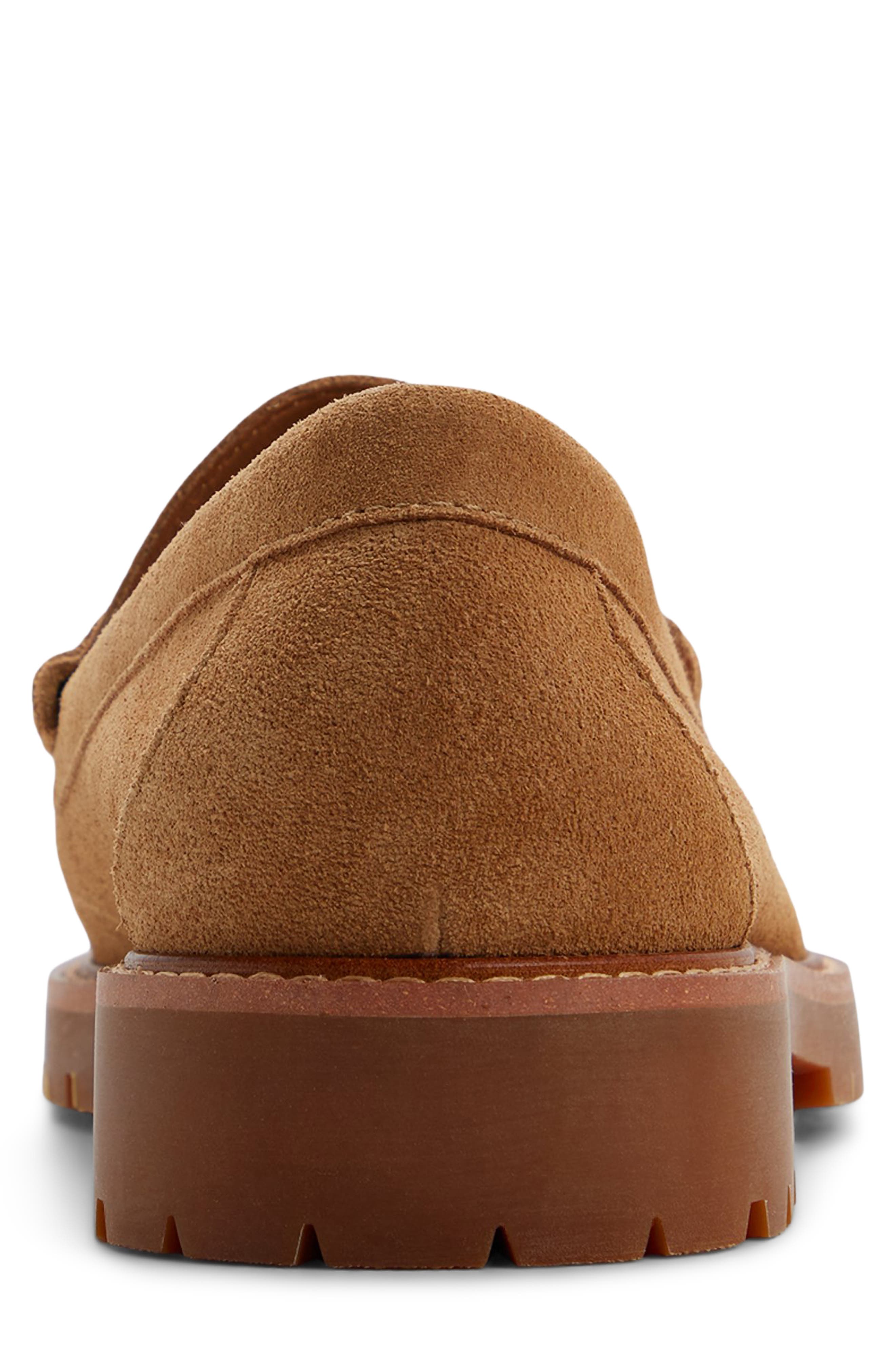 Hartford Lugged Penny Loafer, Alternate, color, LIGHT BROWN