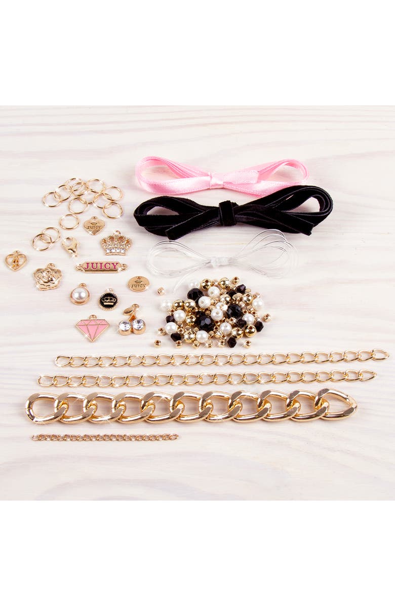 Juicy Couture Mini Chains & Charms Kit Create 5 Unique Bracelets, Alternate, color, Multicolored